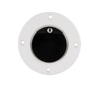 NiuLumea Sortie de vidange marine avec clapet anti-retour 713 mm ABS unidirectionnel anti-retour Yacht Kayak et hors-bord, blanc + pour noir