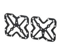 NiuLumea SPD KEO Lot de 2 adaptateurs de crampons pour pédales de vélo - pour alliage d'aluminium CNC antidérapant pour VTT et vélos de route, 1 paire pour noir