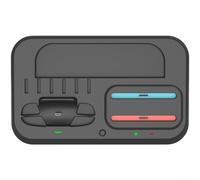 NiuLumea Station de chargement multifonction RVB avec stockage de cartes de jeu compatible avec Switch 2 Pro et pour manettes Joy Con, design compact ABS