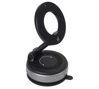 NiuLumea Support de téléphone de voiture avec ventouse et rotation pour une utilisation sécurisée sur le tableau de bord ou le pare-brise, construction ABS + métal, design compact, noir