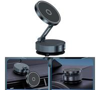 NiuLumea Support de téléphone de voiture en alliage de zinc pour la plupart des smartphones, support de bureau pliable avec forte tenue et angle de vue réglable, compatible avec la plupart des