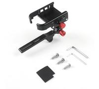 NiuLumea Support de téléphone pour vélo de 4,7 à 7", support de guidon en alliage d'aluminium avec boulon pour vélo de route, tige intégrée, caméra non bloquante et port de charge, noir