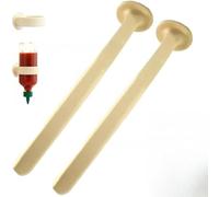 NiuLumea Support mural en silicone pour bouteille de cuisine - Gain de place pour condiments, sauces, 19 x 5 cm, beige