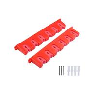 NiuLumea Support mural horizontal pour canne à pêche, peut contenir 6 cannes, construction ABS et EVA avec rembourrage de protection, compact 346 x 65 x 33 mm, utilisation dans un garage, abri de