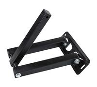 NiuLumea Support mural pliable en acier au carbone pour projecteurs vidéo LED 25,6 x 22,8 x 3,7 cm Noir