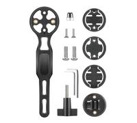 NiuLumea Support pour compteur de vélo Bryton, extension de support d'ordinateur de vélo avec plusieurs bases pour caméras d'action Go Pro, noir