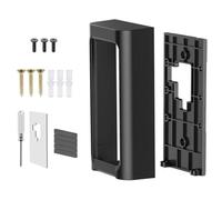 NiuLumea Support vidéo pour sonnette Ring Battery Doorbell 2024 et 2ème génération, sans perçage, installation avec ou vis, noir pour plastique