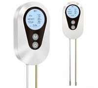 NiuLumea Testeur de sol numérique 4 en 1, avec un écran LCD bien éclairé, double sol, pour pH, humidité, intensité lumineuse, pour l'intérieur, l'extérieur, le jardin
