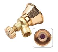 NiuLumea Tête d'arrosage réglable en aluminium doré avec interface filetée 14 x 15 mm