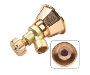 NiuLumea Tête d'arrosage réglable en aluminium doré avec interface filetée 14 x 15 mm