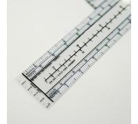 NiuLumea Traceur de navigation aéronautique avec grille fixe Planification de vol, échelle 1:5000000 et 1:10000000, règle en plastique pour étudiant pour la formation des pilotes