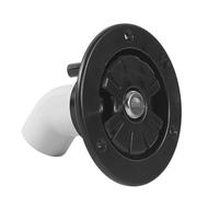 NiuLumea Trappe d'entrée d'eau avec bouchon de remplissage pour caravane, camping-car, remorque, taille du trou de 80 mm, diamètre intérieur de 38 mm, construction en plastique blanc durable