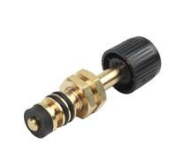 NiuLumea Vanne d'alimentation en eau pour four suspendu au gaz, 58 x 12,7 mm, construction en métal et plastique, design étanche, compatible avec les accessoires du système de chauffage, jaune/bleu