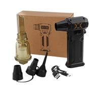 NiuLumea Violent Fan Turbo Ventilateur avec moteur sans balais 130 000 tr/min Débit d'air 52 ms Batterie 4 heures à vie Noir (machine unique + ventouse + 3 buses)