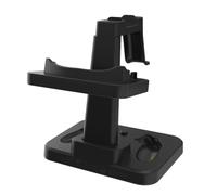 NiuLumea VR Display Stand 3/3S | ABS Controller & Headset Holder with AR Glasses Hanger | for Compact 27x17x2cm Desk Stand in Black