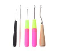 niumanery 5pcs/Set Plastic Crochet Needle Braiding Latch Hook Weaving Hair Dreadlock Craft