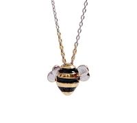 niumanery Bee Pendant Necklace 925 Sterling Silver Fashion Creative Female Cute Jewelry