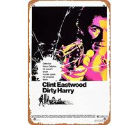 NIUMOWANG Plaque en métal - Dirty Harry - Affiche du film vintage 30,5 x 20,3 cm