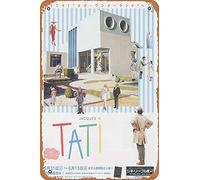 NIUMOWANG Plaque en métal - Jacques Tati Festival du film japonais 30,5 x 20,3 cm