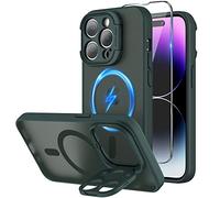 Niunisi Coque magnétique pour iPhone 14 Pro Max 6,7 Pouces (2022), Support de Protection d'appareil Photo avec Protecteur d'écran Compatible avec MagSafe, Coque de téléphone Transparente, Mate et