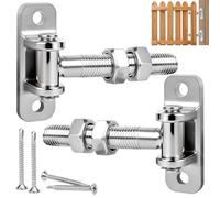 Niuny Charniere Porte Lourde 2pcs CharnièRes De Portail M16 Charniere Inox Reglable Gond Portail Acier Inoxydable Avec Des Vis Pour Portails De Jardin Portails De Clôture Porte De Cour