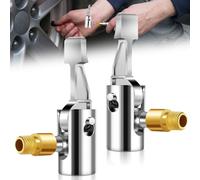 Niuny Embout Gonflage Pneu Voiture 2pcs 8mm Adaptateur Valve Embout Pompe Velo Adaptateur de Valve de Pneu de Voiture Embouts Gonfleur Compresseur avec Clip pour Air Pompe Voitures Motos et Vélos