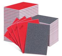 Niuny Éponge de Ponçage 16 Pcs Papier a Poncer Polissage Grain 180 Papier Abrasif Sec et Humide Cale a Poncer Réutilisables Eponges Abrasives pour Bois Métal Einture Réparation de Carrosserie