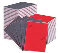 Niuny Éponge de Ponçage 24 Pcs Papier a Poncer Polissage Grain 180-3000 Papier Abrasif Sec et Humide Cale a Poncer Kit Réutilisables Eponges Abrasives Pour Bois Métal Einture Réparation de Carrosserie