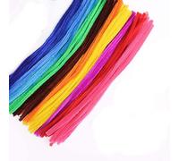 Niuny Fil Chenille 200pcs Cure Pipe 10 couleurs Chenille Loisir Creatif 30cmx6mm Pipe Cleaners Cure Pipes Chenilles Tiges Chenilles Cure-Pipe Pour Fournitures De Bouquet De Fleurs Et De Décoration DIY