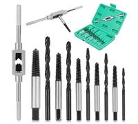 Niuny Lot de 11 extracteurs de vis gauche avec clé à douille M3-M12 - Outil de retrait de vis avec boîte de rangement pour enlever les vis endommagées