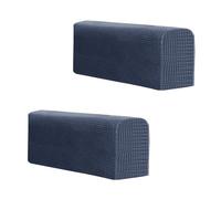 Niuoppy Lot de 2 housses de protection pour accoudoirs de canapé - Antidérapantes - Épais - Pour canapé et fauteuil inclinable (gris foncé)