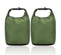 Niuoppy Lot de 2 sacs étanches 3 L/5 L/10 L/20 L Sacs étanches légers pour kayak, camping, randonnée, voyage, Vert, 5L+5L, sac etanche