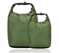 Niuoppy Lot de 2 sacs étanches 3 L/5 L/10 L/20 L Sacs étanches légers pour kayak, camping, randonnée, voyage, Vert, 10L+20L, sac etanche