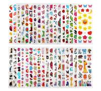 NIUQIGE Autocollants 3D pour Enfants 2 à 4 Ans, 36 Feuilles de Gommettes Autocollantes, Plus de 930 Autocollants Récompense pour Enfants, Animaux Dinosaures Numéros et Plus