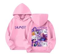 NIUREDLTD k Pop Demon Hunters,Pull à Manches Longues Vêtements pour Filles et Décontractés Hoodie Sweat à Capuche 9-10 Ans