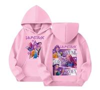 NIUREDLTD Kpop Demon Hunter,Pull à Manches Longues Vêtements pour Filles et Décontractés Hoodie Sweat à Capuche 13-14 Ans