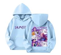 NIUREDLTD Pop Kpop Demon Hunter,Pull à Manches Longues Vêtements pour Filles et Décontractés Hoodie Sweat à Capuche 9-10 Ans