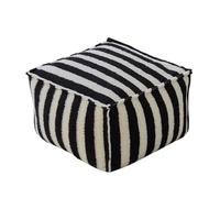 NIUSABOU Canapé Lazy Floor, Canapé de Plancher Remplissage Tissu Velours Multicolore Chaise Sac Haricot carré(Black White)