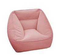 NIUSABOU Canapé Lazy Floor, Pouf Paresseux Canapé Dossier Double Face Velours Multicolore Repose-Pieds Option(Pink,No Footstool)