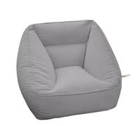 NIUSABOU Canapé Lazy Floor, Pouf Paresseux Canapé Dossier Double Face Velours Multicolore Repose-Pieds Option(Grey,No Footstool)