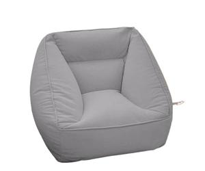 NIUSABOU Canapé Lazy Floor, Pouf Paresseux Canapé Dossier Double Face Velours Multicolore Repose-Pieds Option(Grey,No Footstool)