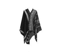 NIUSABOU Châle-couverture, poncho et cape, Cape Poncho Tricotée Femme Réversible Taille Unique Plaid Multicolore(5)