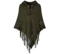 NIUSABOU Châle-couverture, poncho et cape, Châle Poncho Réversible à Capuche en Tricot for Femme Multicolore(6)