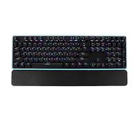 NIUSABOU Clavier mécanique pour Jeux vidéo, Clavier de Jeu mécanique rétroéclairé RVB, 108 Touches, Ergonomique, Repose-Poignet détachable, Noir(Brown Switch)
