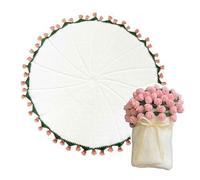 NIUSABOU Couverture au Crochet « Bouquet de Fleurs », Rose Bouquet Couverture tricotée à la Main Plusieurs Tailles(63 inch(160cm))