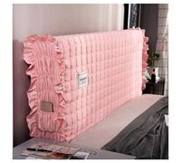NIUSABOU Couverture de tête de lit, Housse de tête de lit matelassée élastique avec Poche en Velours Lait Multicolore 120-220 cm(Light Pink,200CM)
