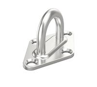 NIUSABOU Crochets à œil pour plaque à œil de suspension, Crochets à œillet en acier inoxydable M5 M6 M8, crochets muraux forme de U, lot 1 10 pièces(M5,4pcs)