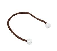 NIUSABOU Embrasses magnétiques pour Rideaux, 2 Pcs Embrasse Rideau Magnétique Clips Pompon Multicolore 45cm(Coffee)