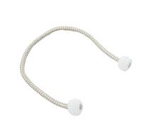 NIUSABOU Embrasses magnétiques pour Rideaux, 2 Pcs Embrasse Rideau Magnétique Clips Pompon Multicolore 45cm(Champagne)