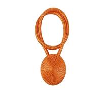NIUSABOU Embrasses magnétiques pour Rideaux, Pince à Rideau magnétique Perle Boule embrasses Multicolore 45-50 cm 5 cm/3 2 pièces(Orange)